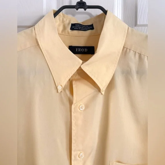 Izod‎ Men's Dress Shirt Silky Poplin Easy Care L 16 32/33 - Picture 3 of 9